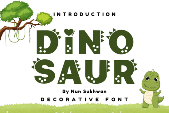 Dinosaur Font Font